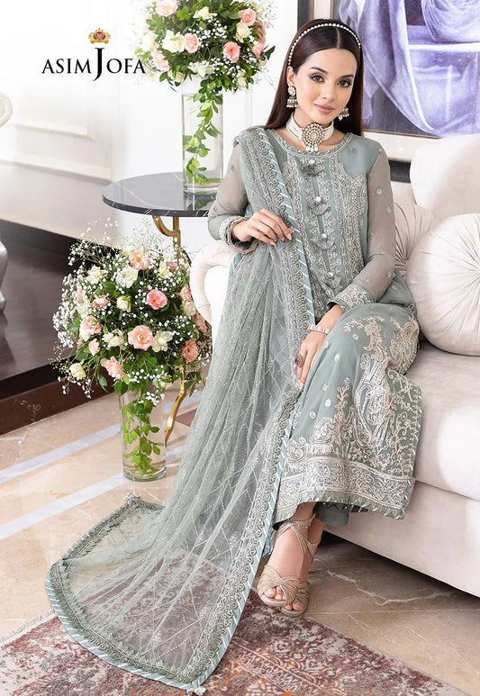 Asim Jofa Jhilmil Chiffon Embroidered Unstitched Collection