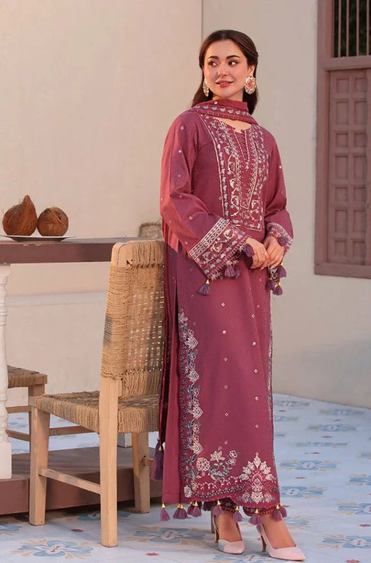 HANIA AMIR PREMIUM DHANAK 3PC UNSTITCHED