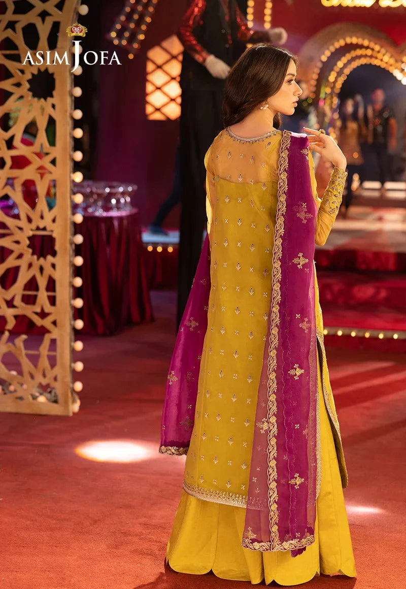Asim Jofa Luxury Embroidered Organza 3 Piece Unstitched