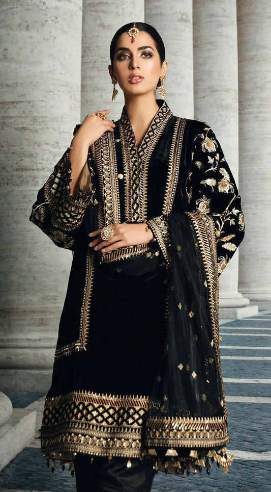ANAYA Luxury Velvet Collection 3 Pc Unstitched
