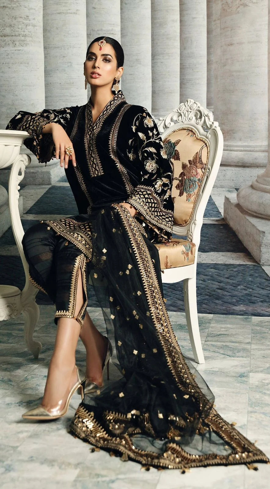 ANAYA Luxury Velvet Collection 3 Pc Unstitched