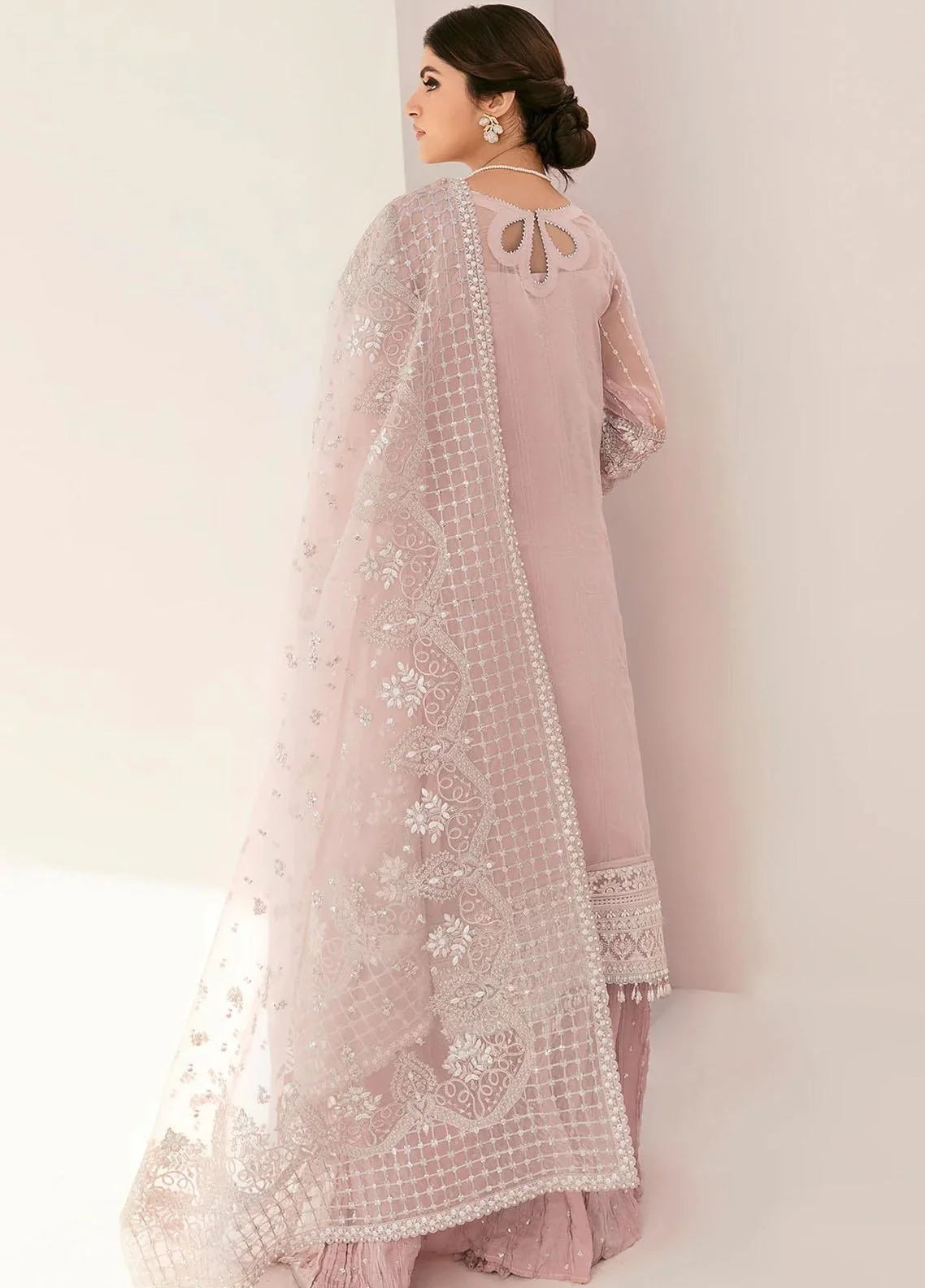 Baroque Chantelle Luxury Organza Embroidered Hand Embalishment 3 Piece Unstitched