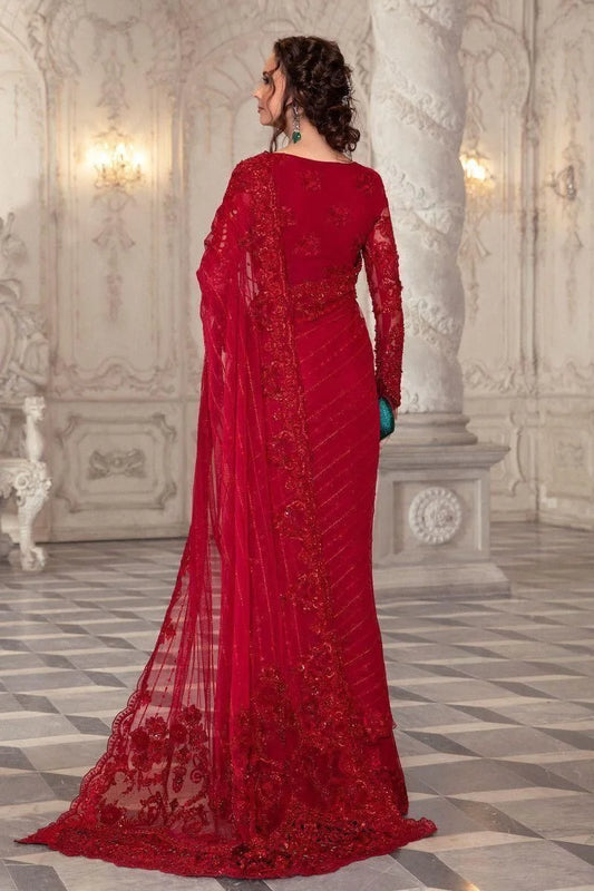 Maria B RED Exclusive Saree