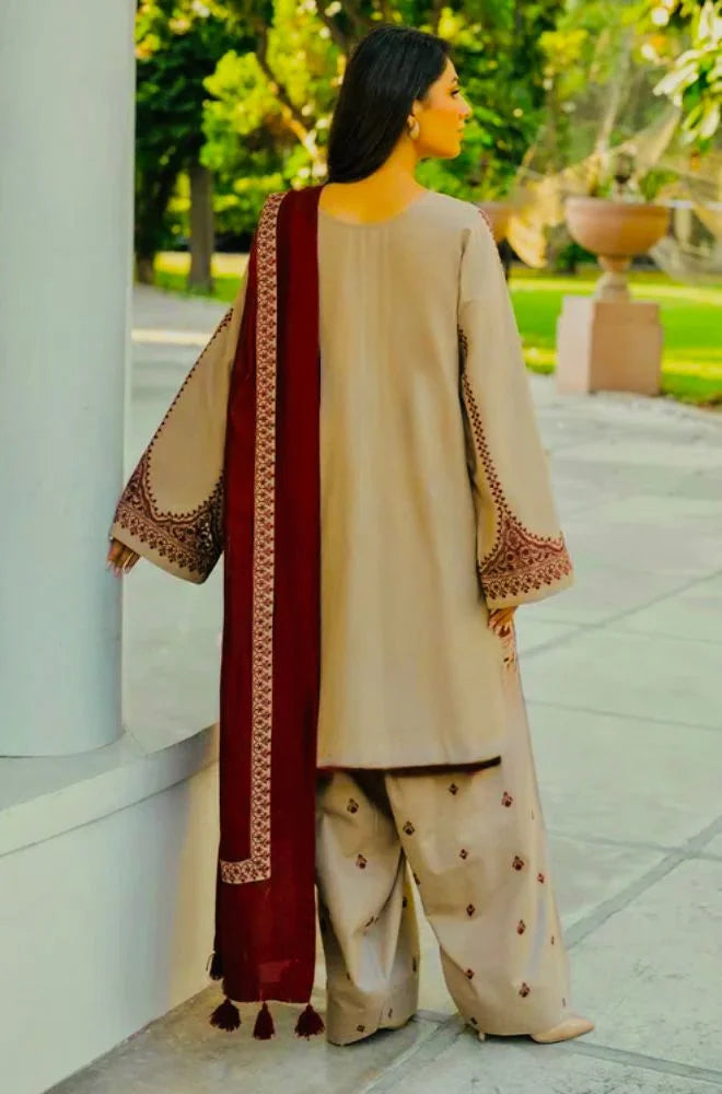 BAROUQE PREMIUM DHANAK 3PC UNSTITCHED