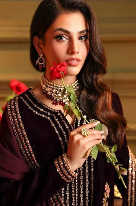 Charizma Luxury Velvet 3 Pc Embroidered Collection