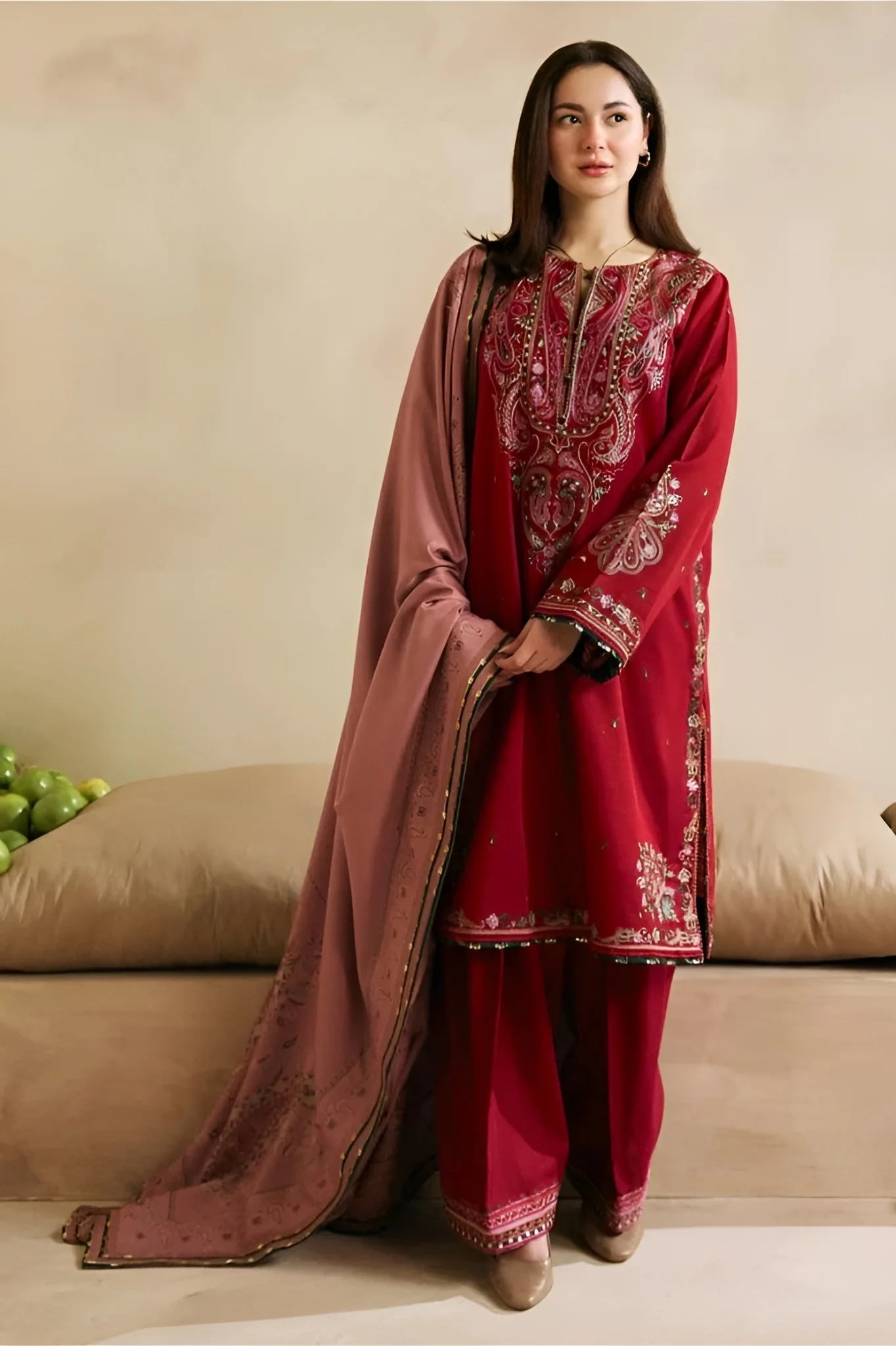 ZARA SHAH JHAN PREMIUM DHANAK 3PC UNSTITCHED