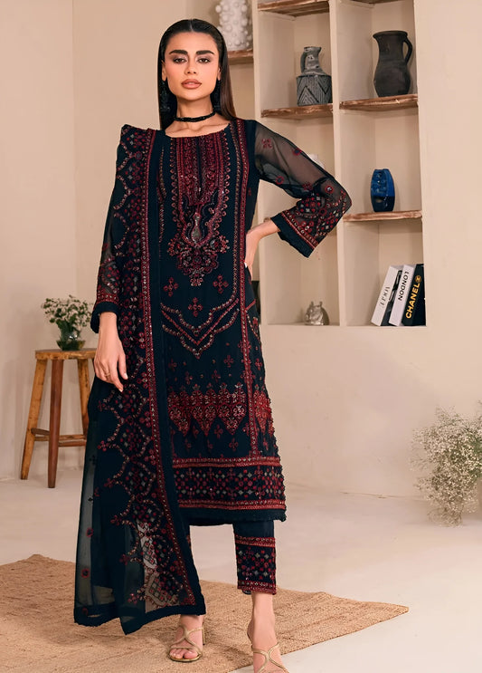 Noorma Kaamal Chiffon Formal Collection 3Piece Unsitched