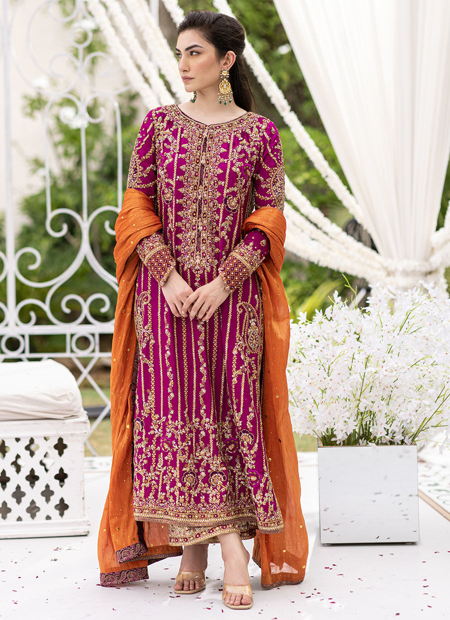 Farah Talib Aziz Luxury Embroidered Chiffon 3 Piece Unstitched