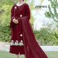 Zarqash Lawn Embroidery Chikan Kari 3 piece Unstitched