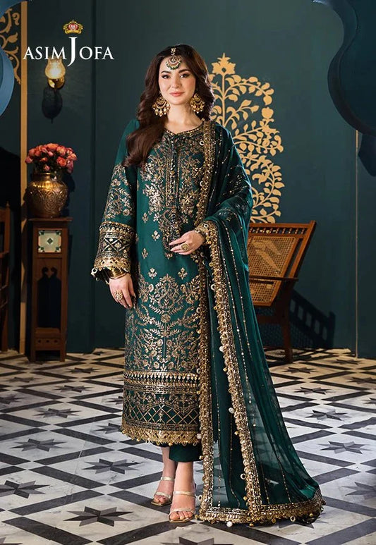Asim Jofa Luxury Chiffon Collection 3 Piece Unstitched