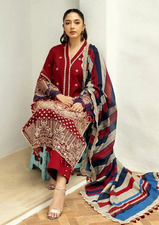 Zainab Chottani Luxury Lawn ChikanKari Embroidered 3 Piece Unstitched