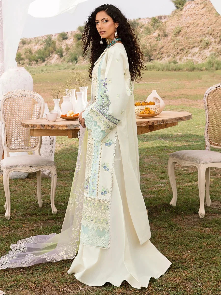 Bin Ilyas Luxury Lawn Embroidered 3 Piece Unstitched