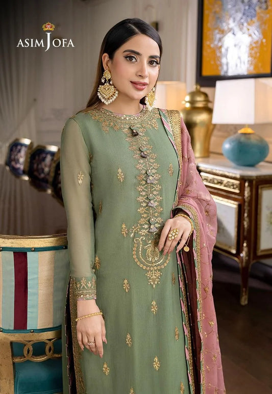 Asim Jofa Luxury Chiffon 3 Piece Unstitched Collection