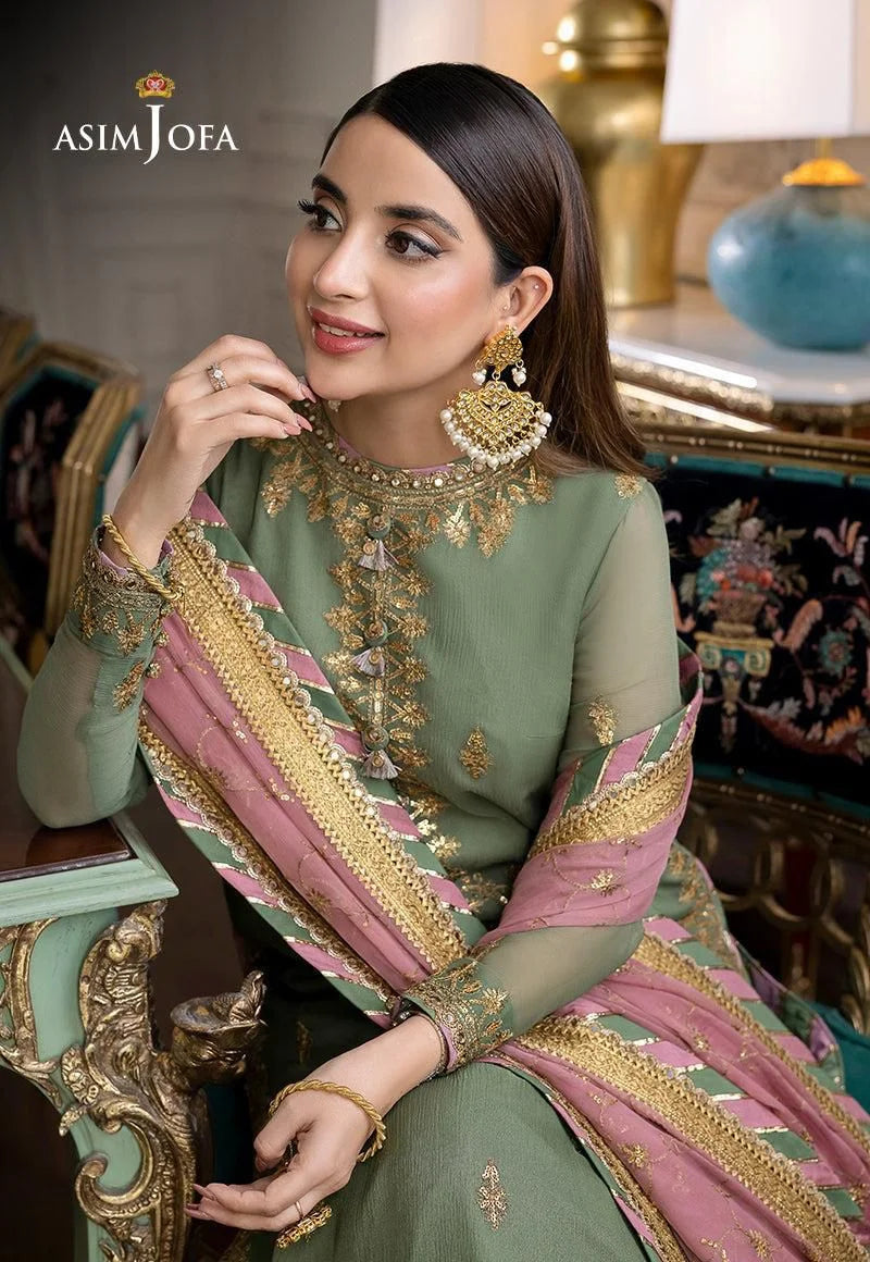 Asim Jofa Luxury Chiffon 3 Piece Unstitched Collection
