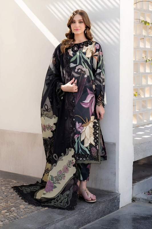 Baroque Collection Lawn Embroidery 3Piece Unstitched