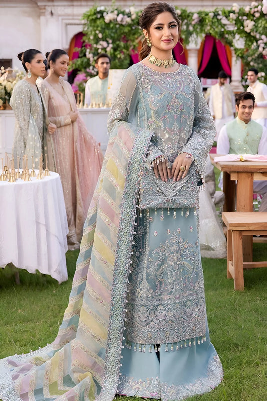 Kanwal Malik Luxury Embroidery Organza 3 Piece Unstitched