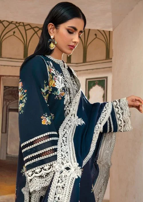 Crimson Luxury Lawn Embroidered Unstitched Suits Marori Tales - CRWP 2B
