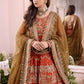 Asim jofa luxury Embroidered Chiffon Maxi 3piece unstitched