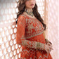 Asim jofa luxury Embroidered Chiffon Maxi 3piece unstitched