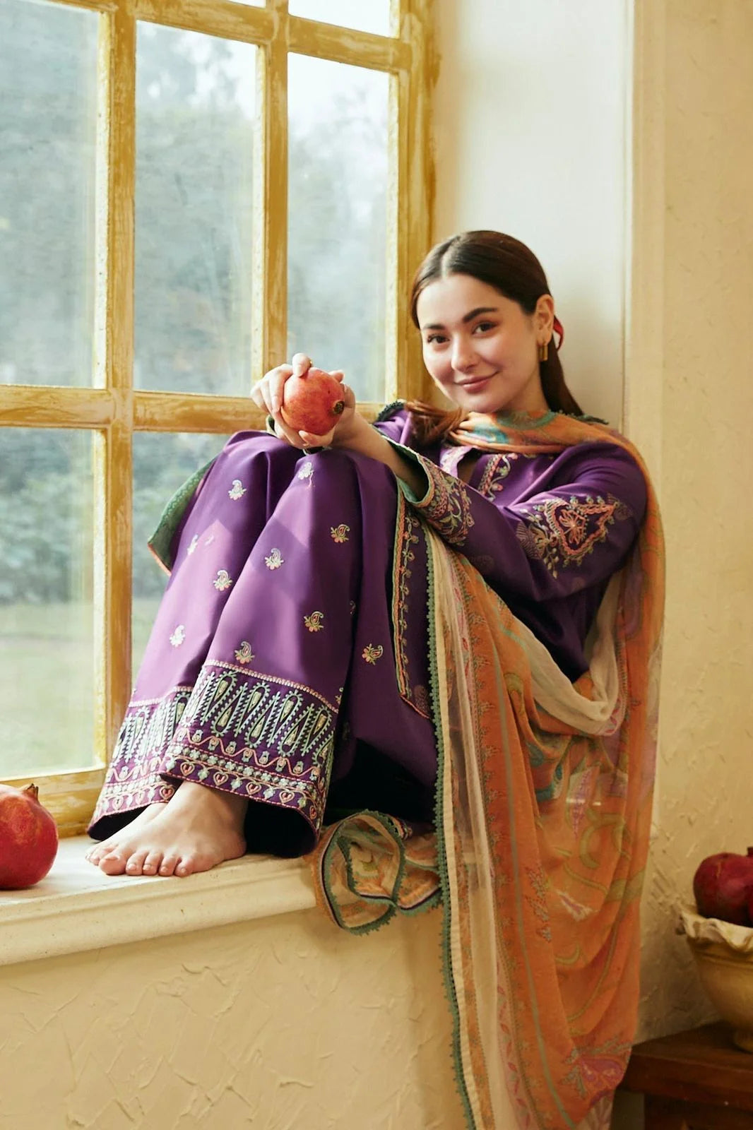 Zara Shahjahan Luxury Lawn Embroidered 3 Piece Unstitched
