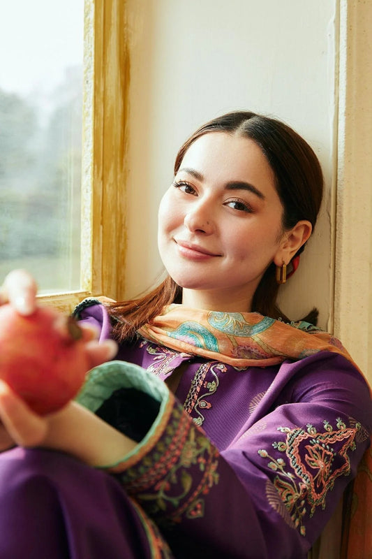 Zara Shahjahan Luxury Lawn Embroidered 3 Piece Unstitched