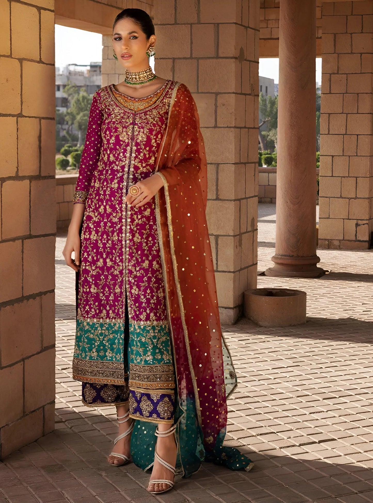 Zainab Chottani Wedding Edition Luxury Chiffon Embroidered 3 Piece Unstitched