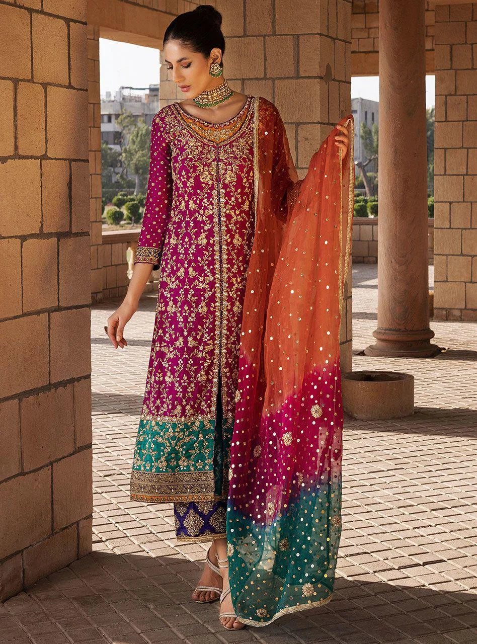 Zainab Chottani Wedding Edition Luxury Chiffon Embroidered 3 Piece Unstitched