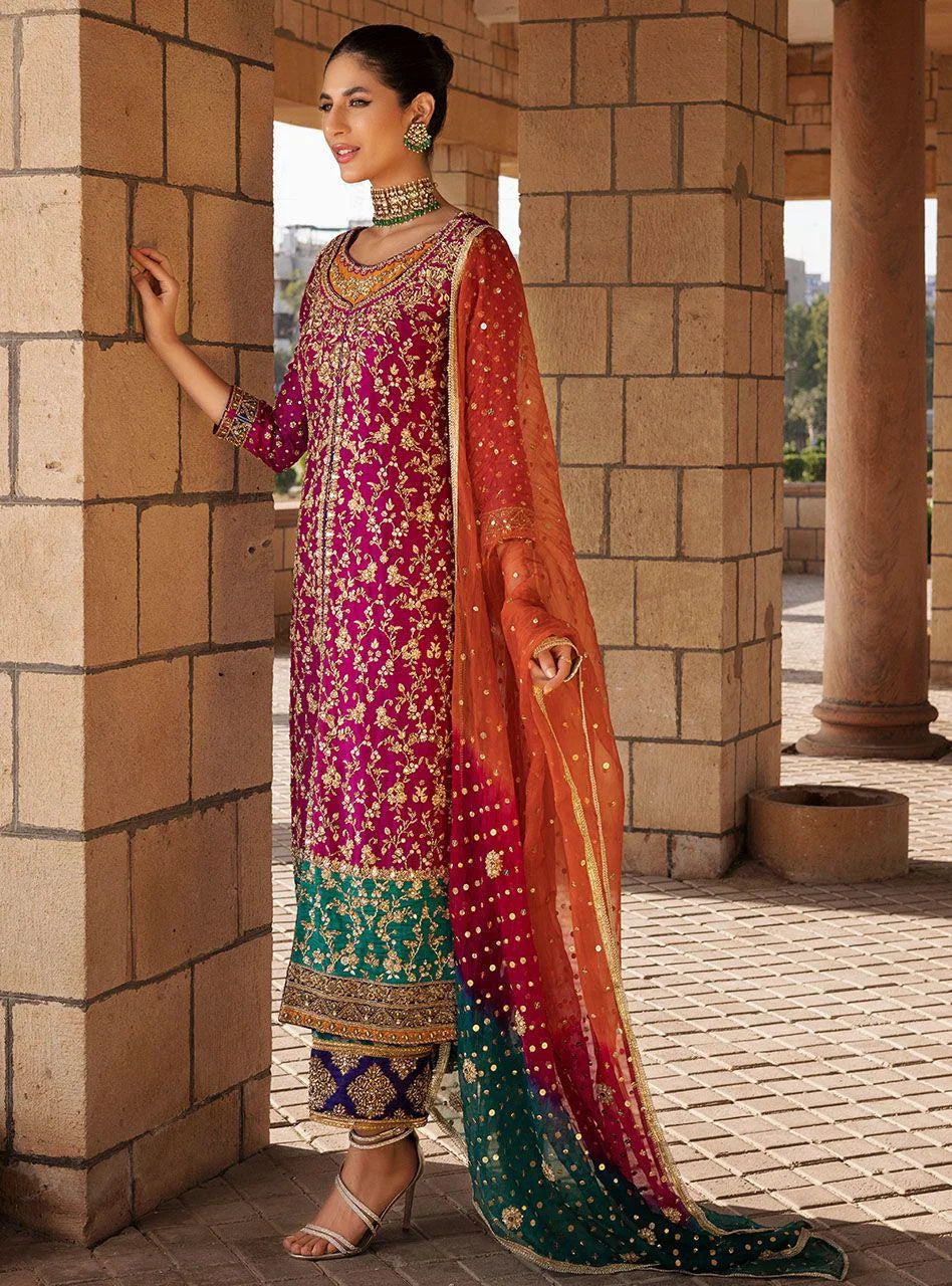 Zainab Chottani Wedding Edition Luxury Chiffon Embroidered 3 Piece Unstitched