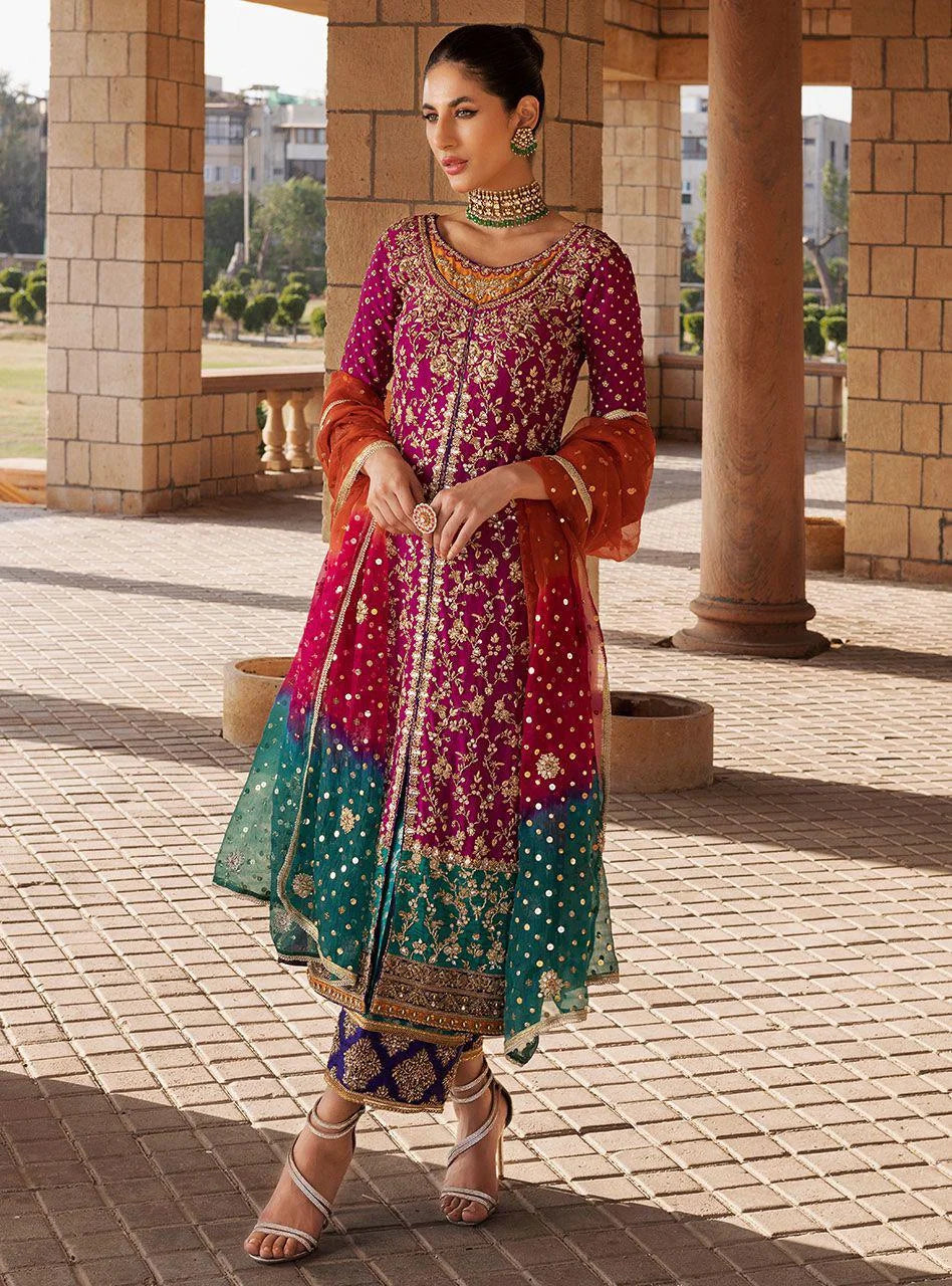 Zainab Chottani Wedding Edition Luxury Chiffon Embroidered 3 Piece Unstitched