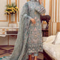Adan Libas Chiffon Embroidery Dress 3piece Unstitched