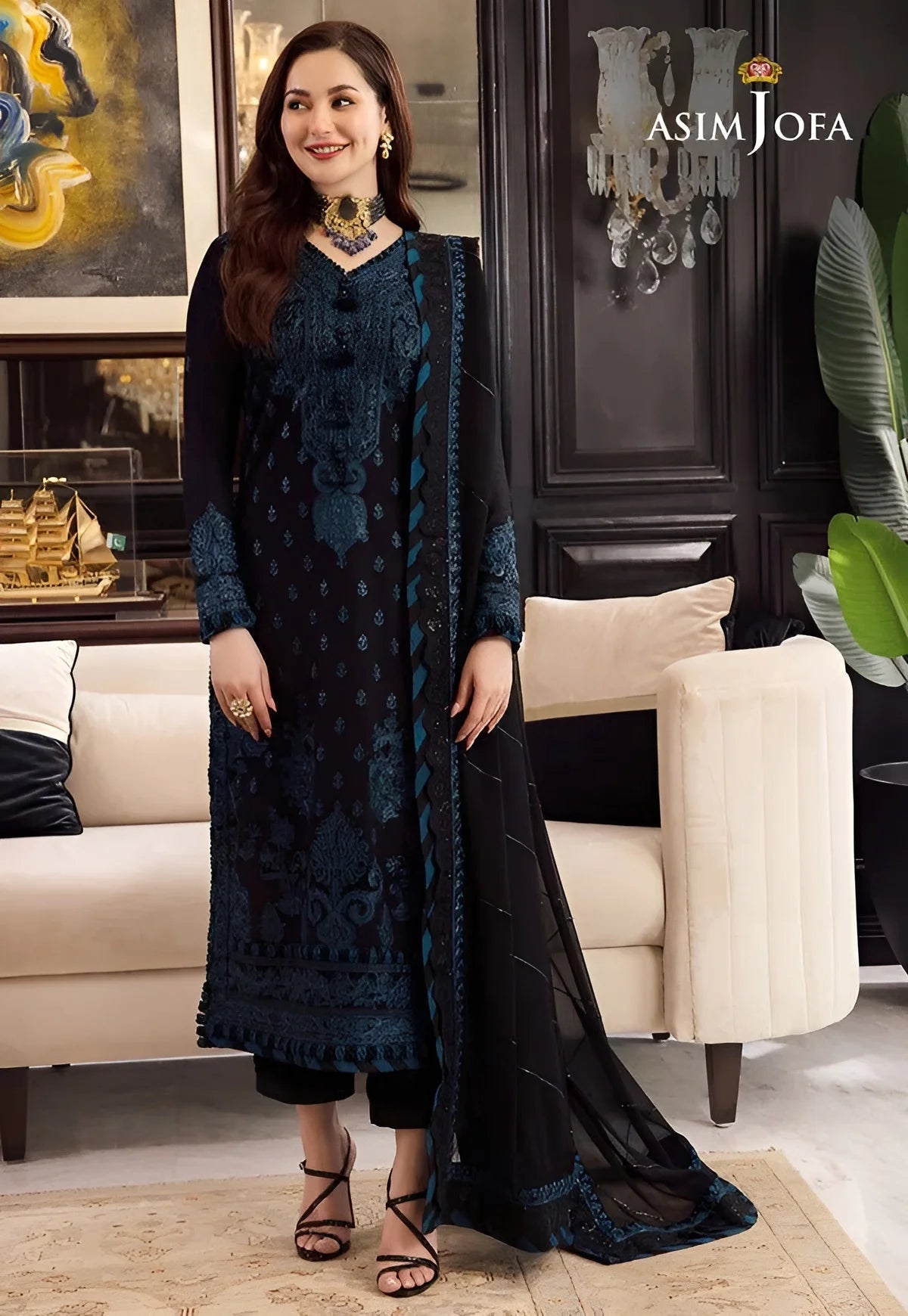 ASIM JOFA Dhanak 3pc Suit
