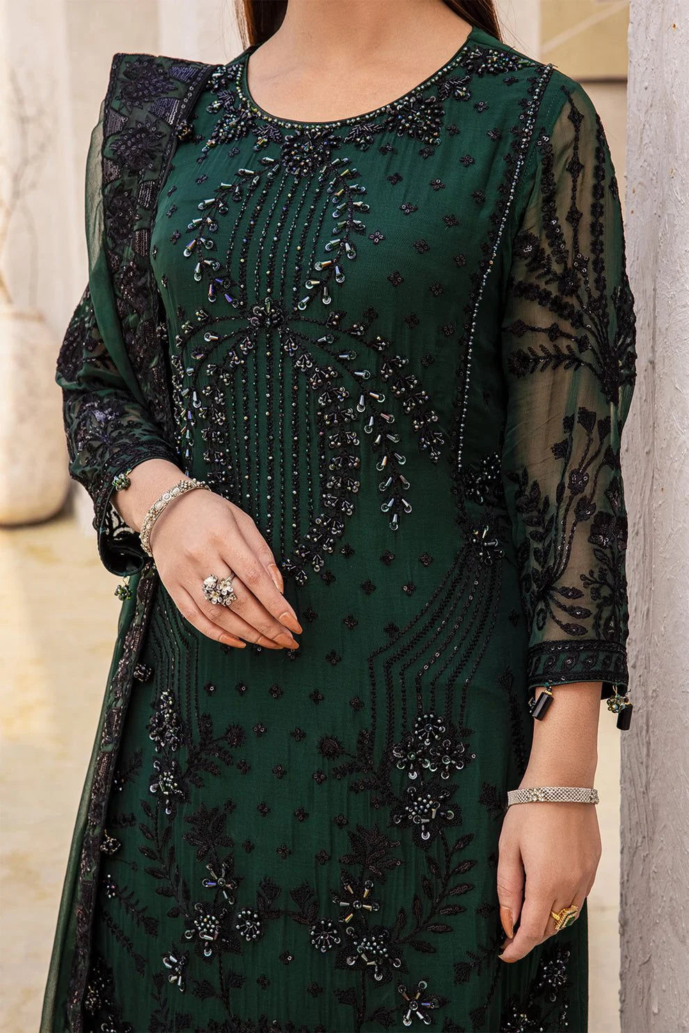 Zebtan Luxury Chiffon Embroidered Unstitched Collection ZR-03