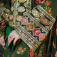 Aneelas Silk Dress Embroidered 3 Piece Unstitched