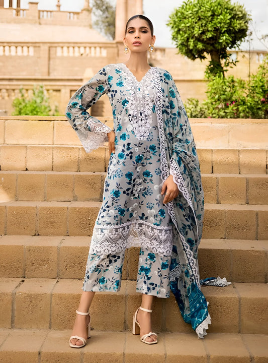 Zainab Chottani Swiss Lawn 3 piece Unstitched Embroidered Collection