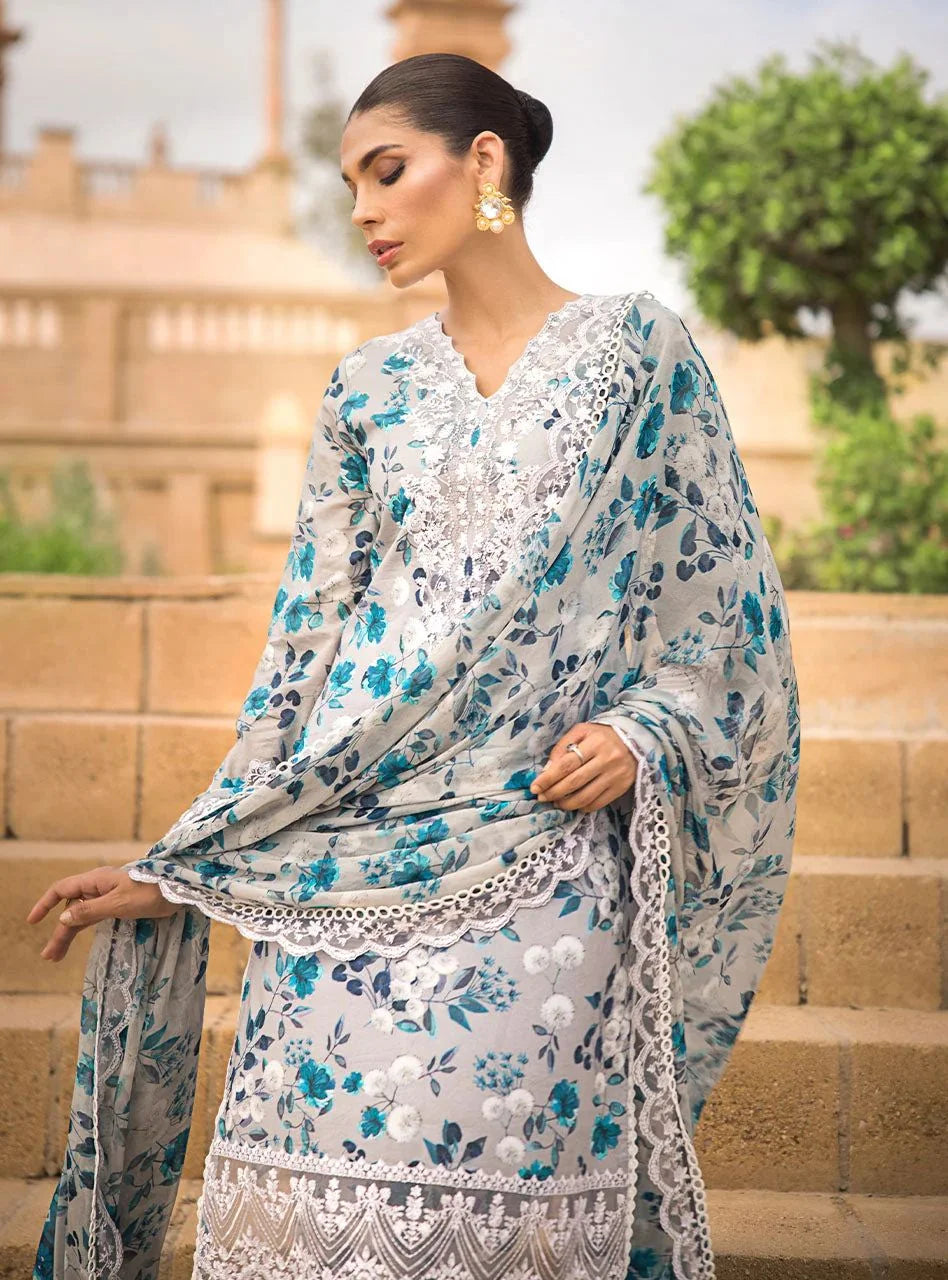Zainab Chottani Swiss Lawn 3 piece Unstitched Embroidered Collection