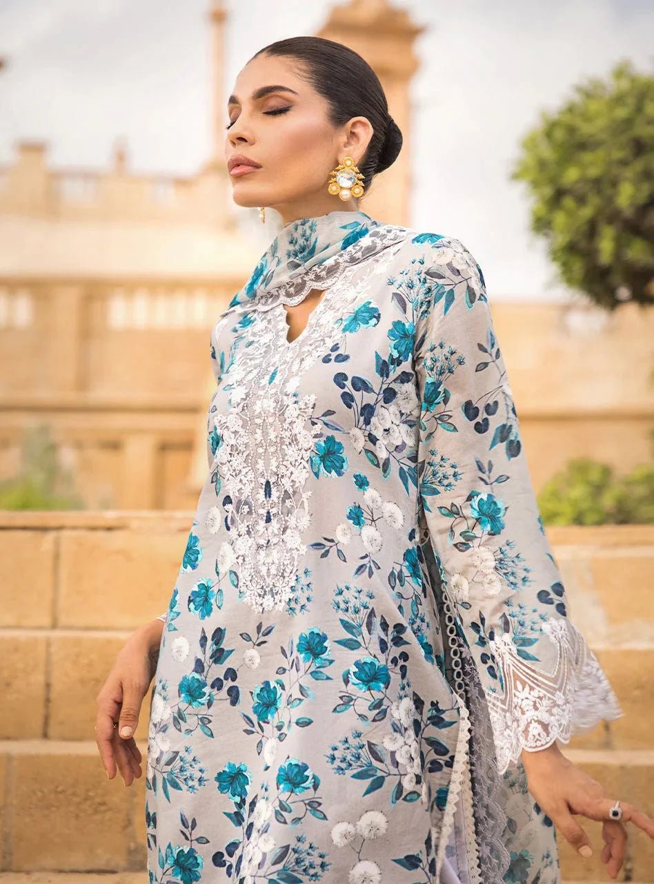 Zainab Chottani Swiss Lawn 3 piece Unstitched Embroidered Collection