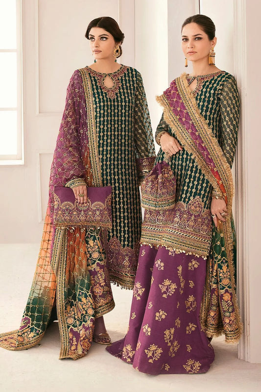 Baroque Chantelle Embroidered Luxury Organza 3 piece unstitched