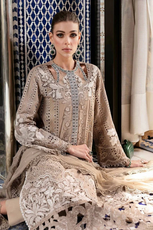 MARIA.B LUXARY LAWN EMBROIDERED 3PS UNSTITCHED