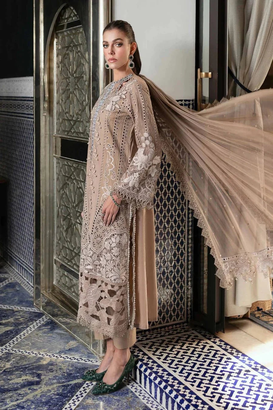 MARIA.B LUXARY LAWN EMBROIDERED 3PS UNSTITCHED