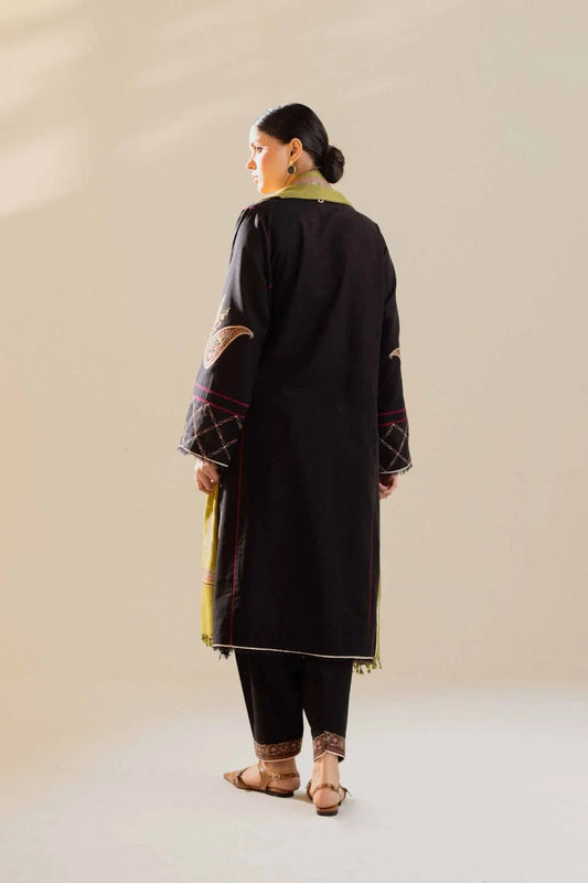 ZARA SHAHJHAN Luxury Dhanak Embroidered 3pc Unstitched