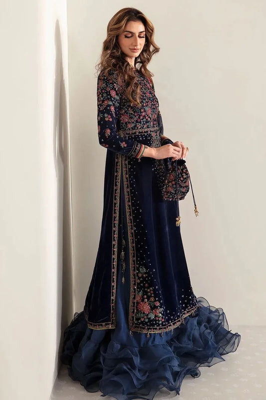 Jazmine Embroidered Luxury Velvet Formal VF-2005 Unstitched 3 Pieces