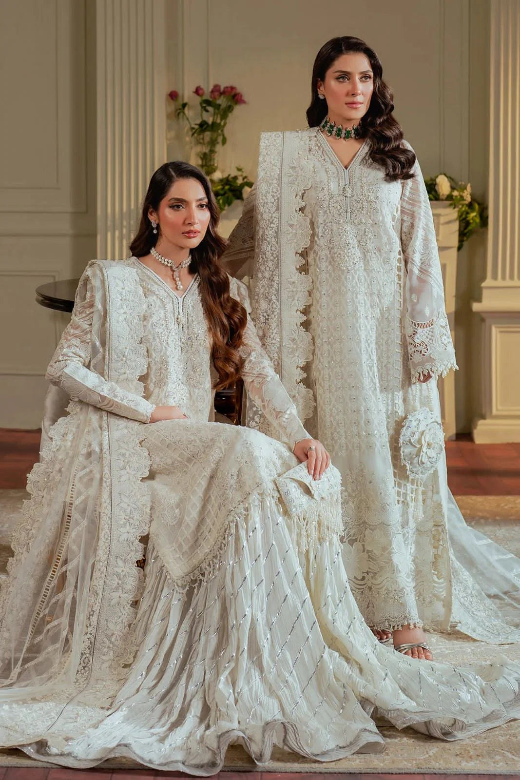 Baroque Luxury Organza Embroidered 3 Piece Unstitched