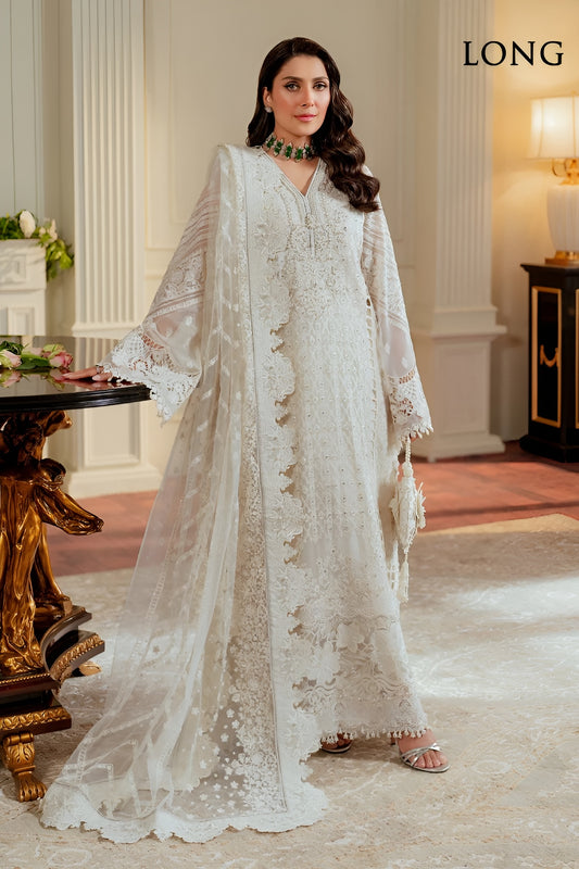 Baroque Luxury Organza Embroidered 3 Piece Unstitched