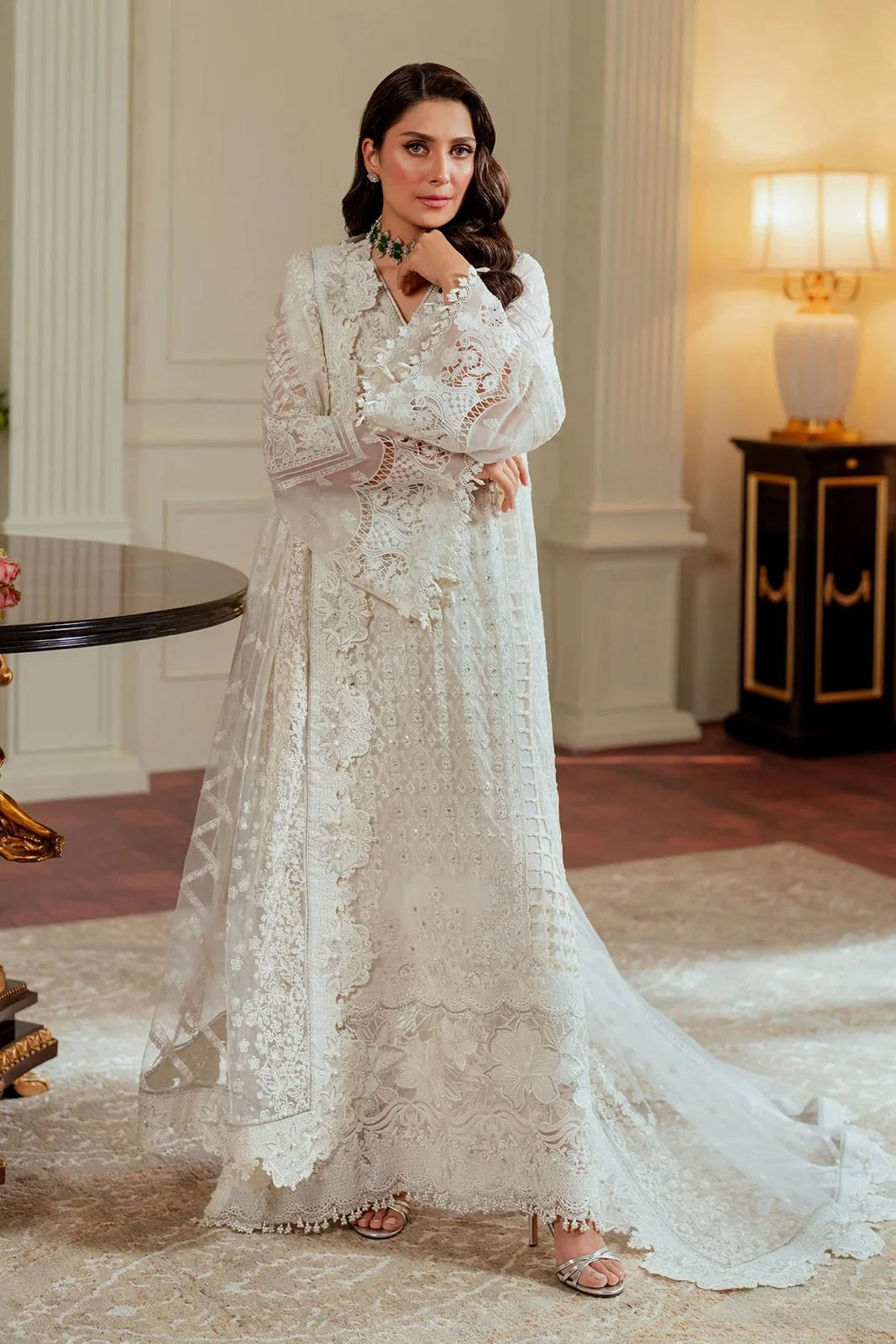 Baroque Luxury Organza Embroidered 3 Piece Unstitched