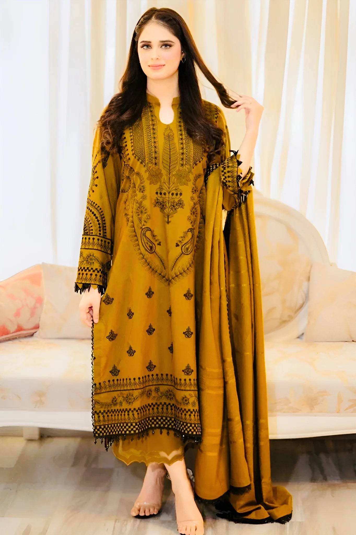 LIBAAS PREMIUM DHANAK 3PC UNSTITCHED
