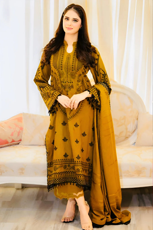 LIBAAS PREMIUM DHANAK 3PC UNSTITCHED