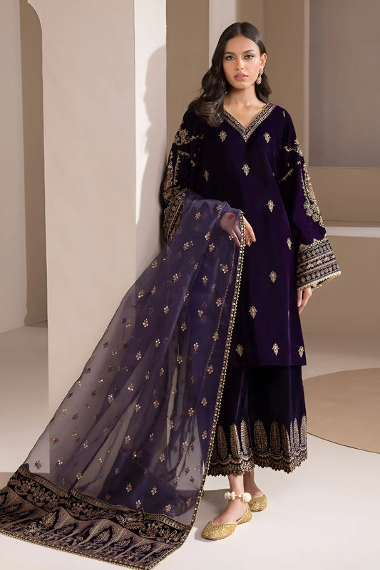 Baroque Chantelle - EMBROIDERED VELVET MICRON (9000) COLLECTION UNSTITCHED