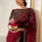 Jazmine Wedding Net & Velvet Saree Collection Embroidery Unstiched