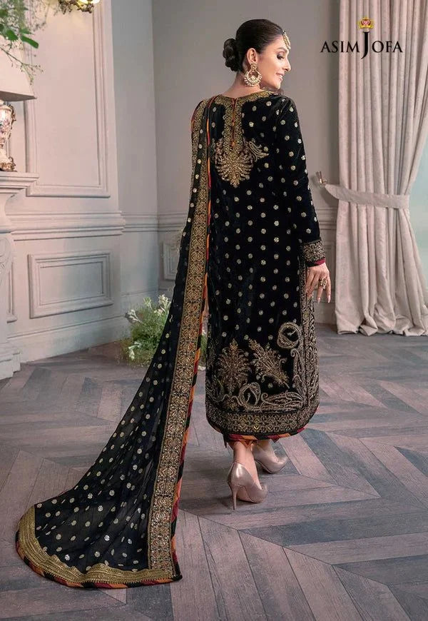 Asim Jofa - The Ayeza Edit Makhmal Royal Velvet Collection Unstitched 3 Pc