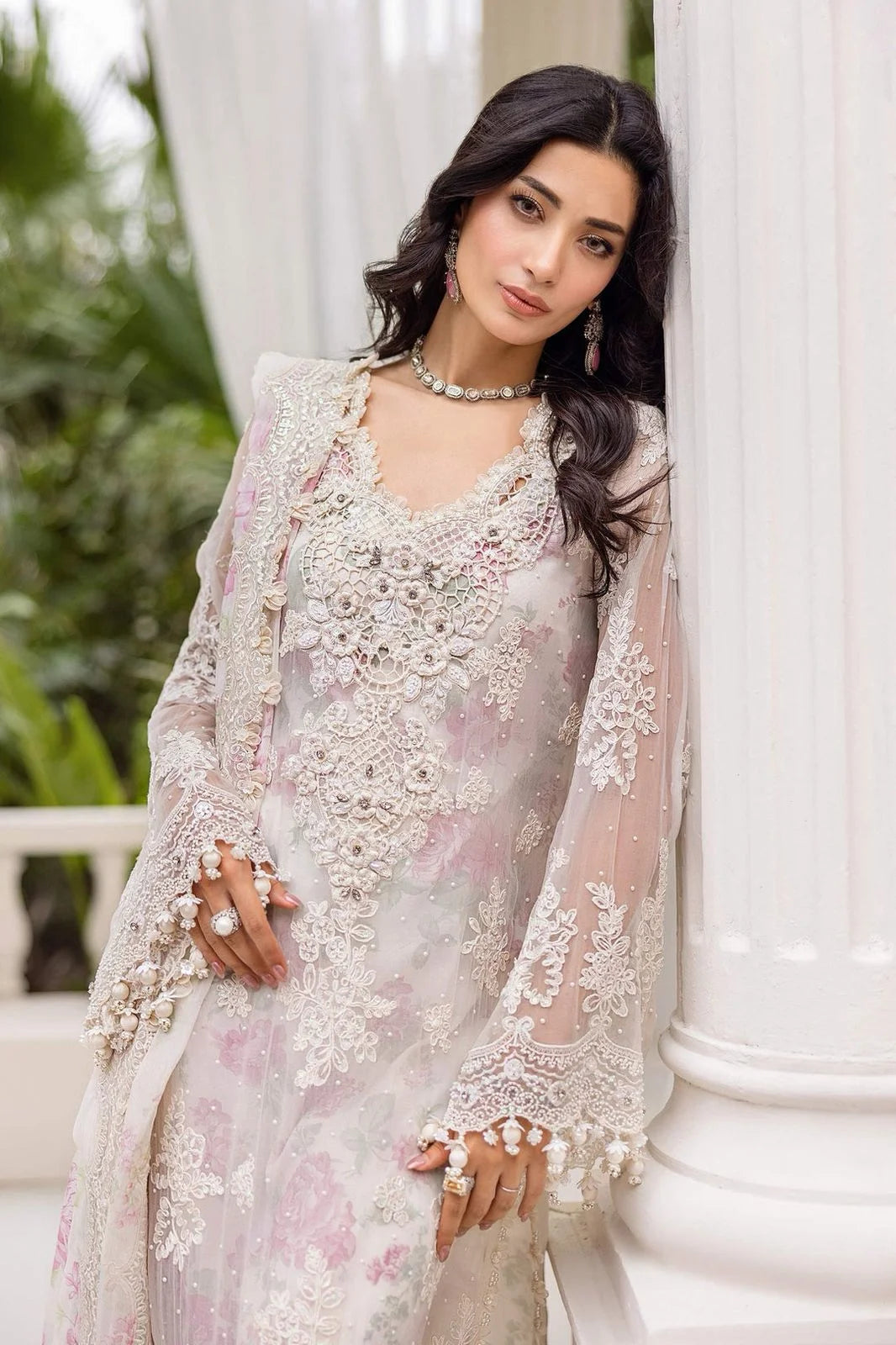 Maria B Luxury Embroidered Chiffon 3 Piece Unstitched
